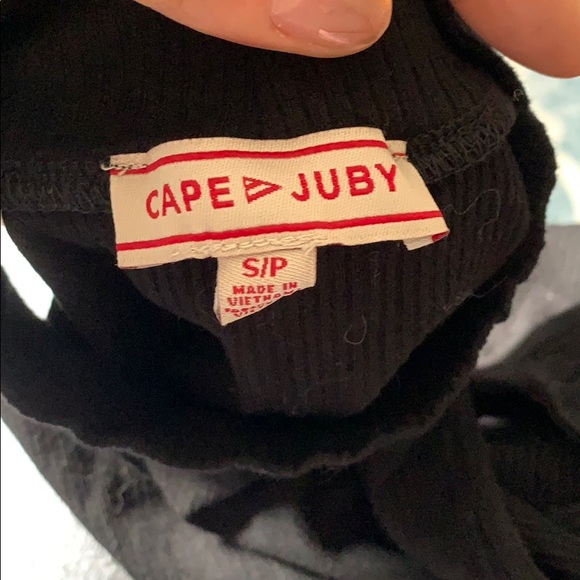 Cape Juby High Neck Black Sleeveless Tank Top - Picture 4 of 4